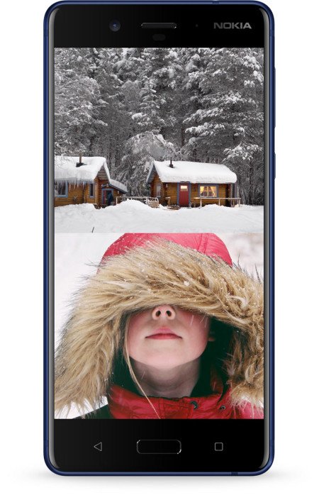 nokia 8 Dual-Sight mode - split screen