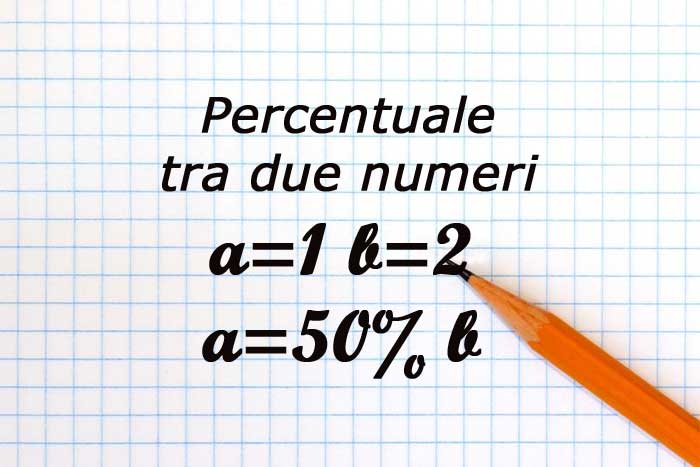 percentuale tra due numeri